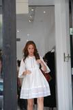 Jennifer Love Hewitt in short dainty white dress