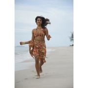 Tollywood Actress Sanjana Hot Wet Bikini Photos at beach