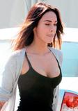 Megan Fox with great cleavage gets coffee from Coffee Bean in Los Angeles - Hot Celebs Home